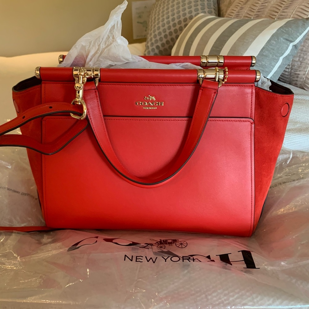 Selena Gomez Limited edition Red Coach Bag